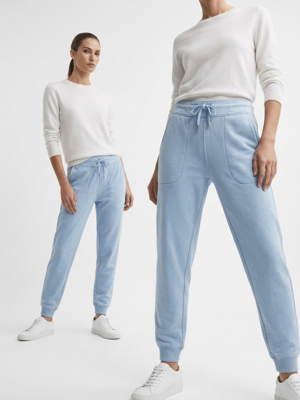 Something Navy Light Blue Drawstring Joggers $35 Retail